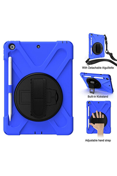 ZEMİRA HOME غطاء تابلت رائع لجهاز ايباد اير 3 10.5 من نيو فيس - أزرق