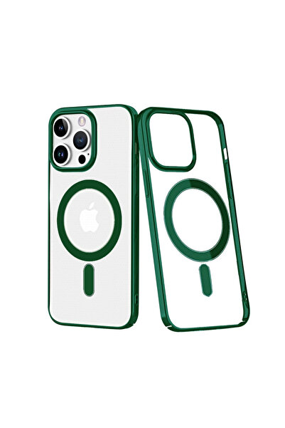 FREEDOM STOREE حافظة Newface لهاتف آيفون 14 برو بغطاء صلب مغناطيسي آمن - أخضر...