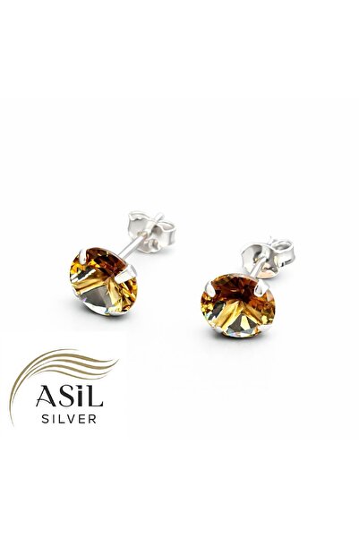 ASİL SİLVER ONLİNE 7 mm Yuvarlak Zultanit Taşlı 925 Ayar Gümüş Unisex Tek Taş...