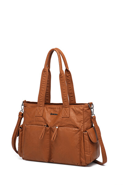 Solo Bag Wash Leather Multi-Compartment Stylish Soft Leather Shoulder Crossbo...