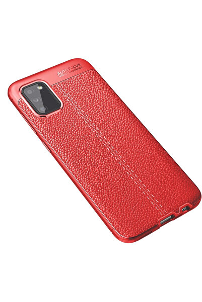 FREEDOM STOREE غطاء Newface لهاتف Samsung Galaxy A02S بتركيز تلقائي - أحمر