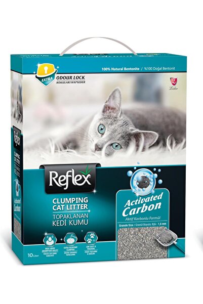 ShopletSell Reflex aktif Karbonlu Topaklanan Kedi Kumu, 10 L 1274129