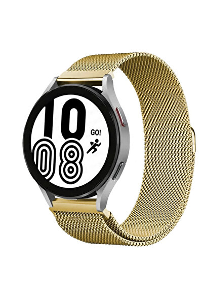 POYRAZ MARKET ساعة نيو فيس 22 ملم بسوار مغناطيسي معدني - ذهبي