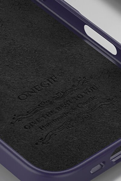 FREEDOM STOREE غطاء لامع لامع لهاتف آيفون 16 برو من Onegif - بنفسجي غامق