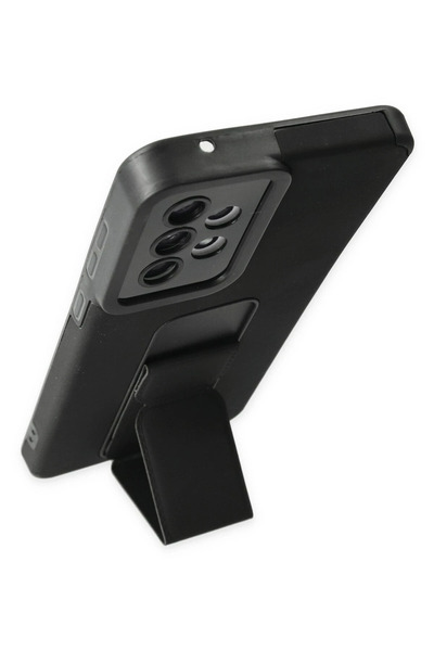 Rubyyavm حافظة نيو فيس لهاتف سامسونج جالاكسي A33 5G ميجا مع حامل سيليكون - أسود