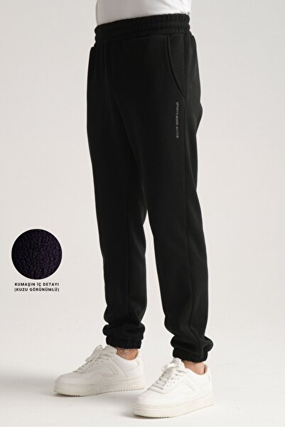 Shooter Sportswear Black Luxe Winter Jogger Men's Tracksuit Bottom Standard F...