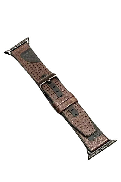 azrlyaonline ساعة موفنشي 45 ملم بحزام جلدي - بني