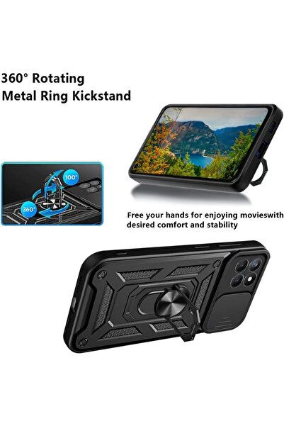 FREEDOM STOREE حافظة نيو فيس لهاتف سامسونج جالاكسي M15 من السيليكون مع حلقة ع...