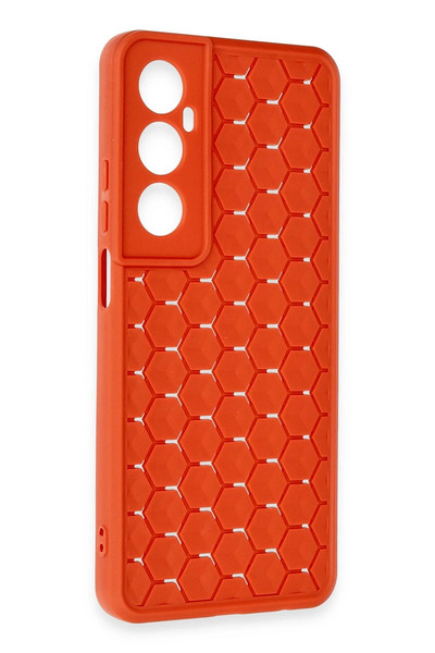 POYRAZ MARKET نيوفايس حافظة ريلمي C65 غطاء سيليكون قرصان - أحمر