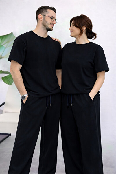 BayBayan Ειδικό σετ φόρμας με κοντά μανίκια για ζευγάρια, καθημερινής και αθλ...