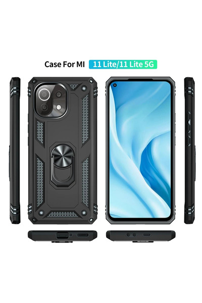 FREEDOM STOREE غطاء حماية سيليكون لهاتف Xiaomi Mi 11 Lite من Newface مع حلقة ...