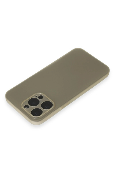 FREEDOM STOREE حافظة نيو فيس لهاتف آيفون 15 برو ماكس من السيليكون - رمادي تيتان