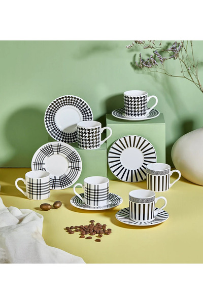 Enza Souvenir Set of 6 Porcelain Cups