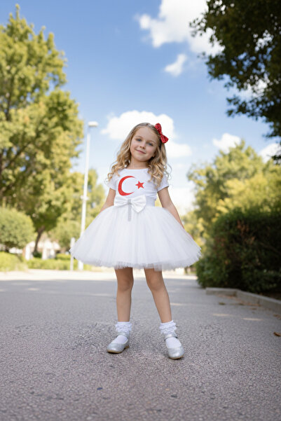 Parti Selesi T-shirt Ve Tüttü Etek 23 Nisan 29 Ekim 19 Mayıs Doğum Günü ve Pa...