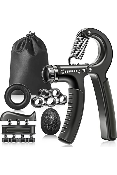 BRF Elizberrasell Vicloon 5 Piece Set Grip Strengthener, 5-60 kg Adjustable H...