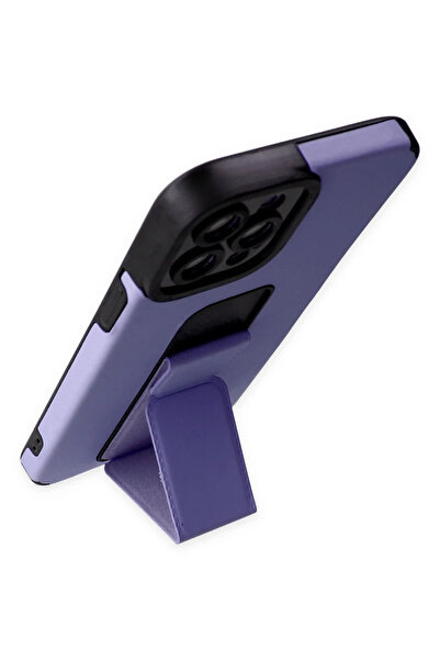 POYRAZ MARKET حافظة نيو فايس لهاتف ايفون 12 برو ماكس ميجا ستاند سيليكون - أرج...