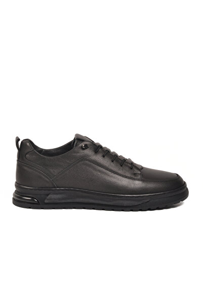 AYAKMOD Black Genuine Leather Buckle Men's Casual Shoes 138 m