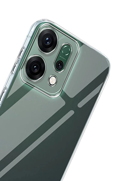 POYRAZ MARKET حافظة نيو فايس لهاتف أوبو رينو 14، سيليكون شفاف فاخر - شفاف