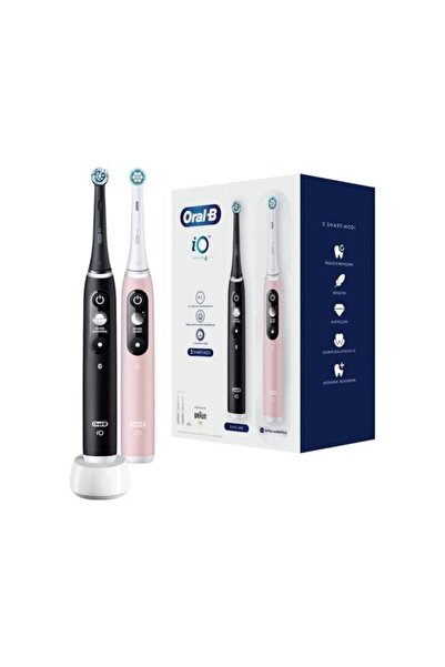 Oral-B IO M6 DUO Magnetic Toothbrush Set Black / Pink Sand