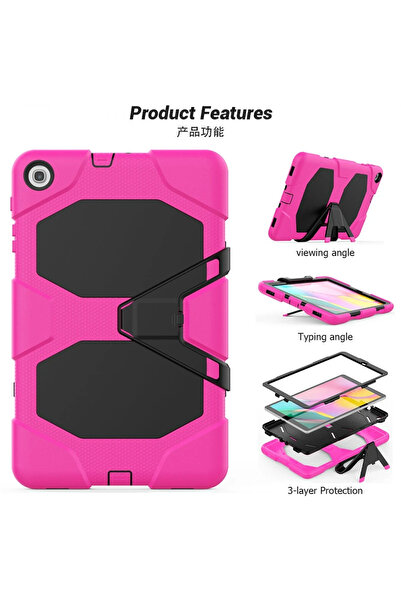 CT STONES غطاء حماية لجهاز سامسونج جالاكسي T510 Tab A 10.1 من نيو فيس - وردي