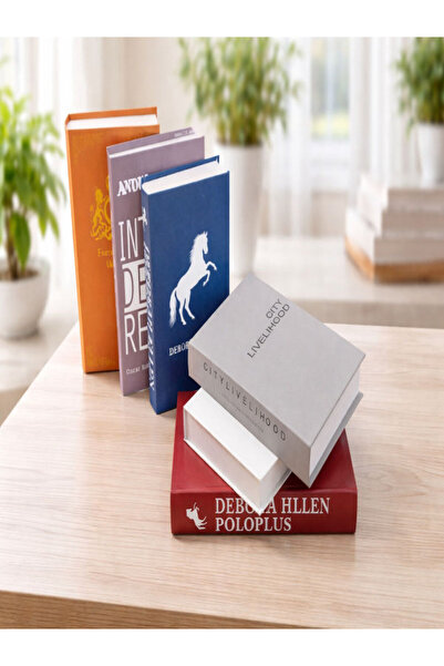 Unbraded DECORATIVE BOOKS SET OF 6 PCS, FOR HALL, LIVING ROOM, OFFICE ETC.