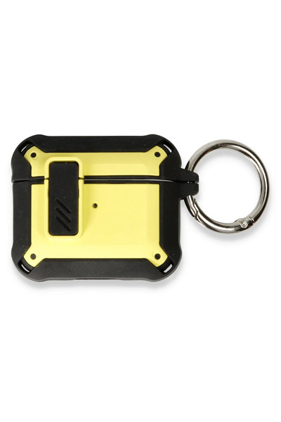 POYRAZ MARKET حافظة نيو فيس إيربودز 3 (الجيل الثالث) تروفا - أصفر