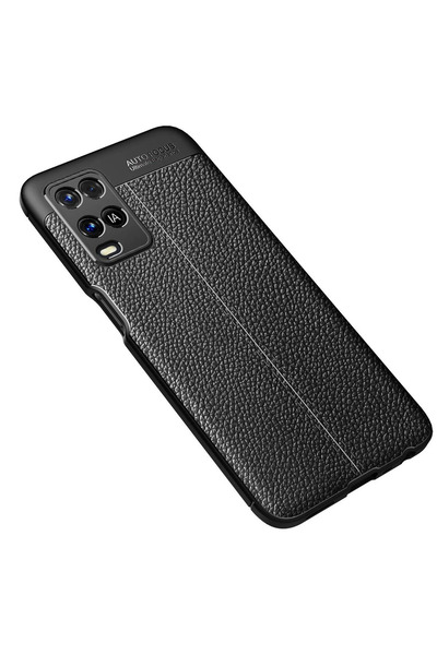 CT STONES غطاء Newface لهاتف اوبو A54 4G بتركيز تلقائي - أسود