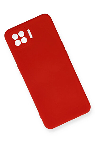 CT STONES جراب نيو فيس لهاتف اوبو A73 مصنوع من السيليكون المخملي الداخلي - أحمر