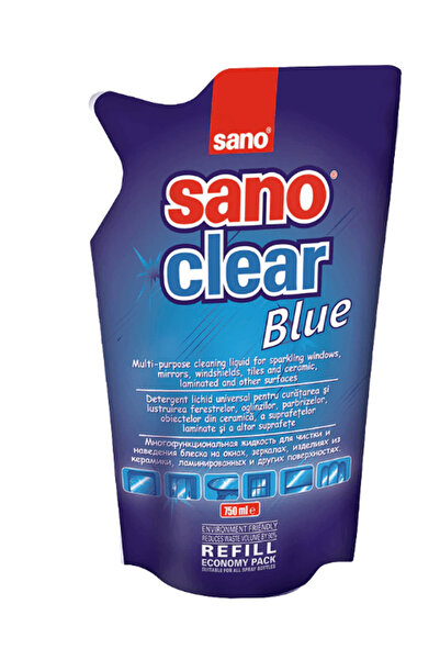 Sano Soluție de curățare a geamurilor Clear Blue Refill 750 ml
