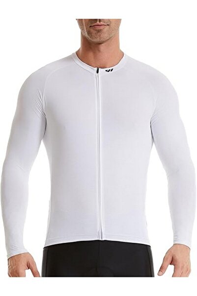 Wulibike Bluza alba ciclism pentru barbati, marimea XXL,