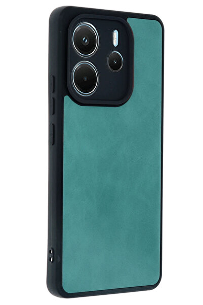 ZEMİRA HOME Newface Xiaomi Redmi Note 14 4G حافظة Aras جلدية - أخضر فاتح