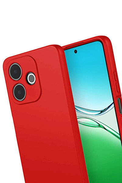 POYRAZ MARKET نيوفيس أوبو A5 برو 4G فيرست سيليكون - أحمر