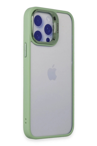 POYRAZ MARKET غطاء جوكو آيفون 15 برو ماكس روبلوكس مع حامل للعدسة - أخضر