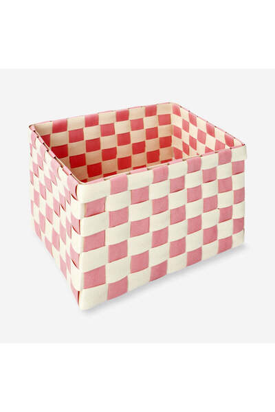 Flying Tiger Copenhagen Pembe Dokuma Sepet