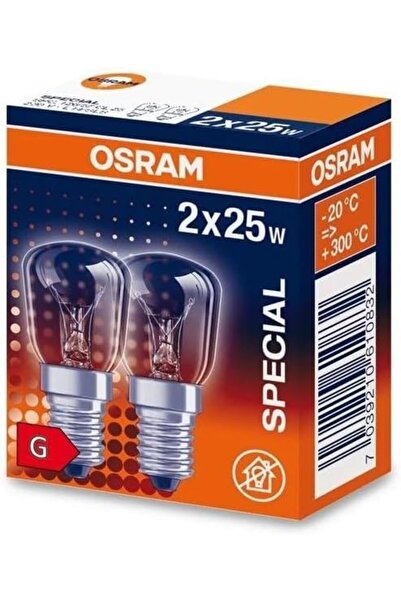 BRF GultekinSell 25W Fırın Ampulü 2'li Paket E14 Duy 300 Derece 2700K Halogen...