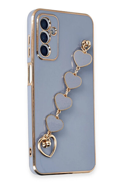 No 35 جراب Newface لهاتف سامسونج جالاكسي A14 4G من السيليكون - رمادي