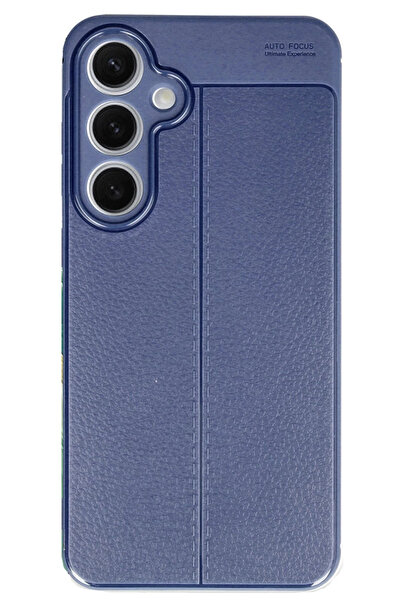 TUBA TOPTAŞ غطاء Newface لهاتف Samsung Galaxy S24 Fe بتركيز تلقائي - أزرق داكن