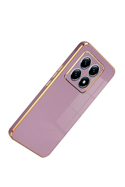 FREEDOM STOREE غطاء حماية سيليكون من نيو فيس لهاتف شاومي مي 14 تي برو - أرجواني