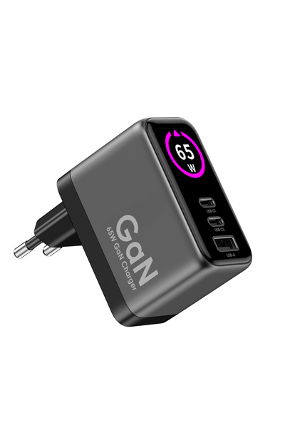 Xenon Smart Hızlı Şarj Adaptörü | 65W, GaN, 2x USB-C ve 1 USB-A Çıkışlı, PD P...