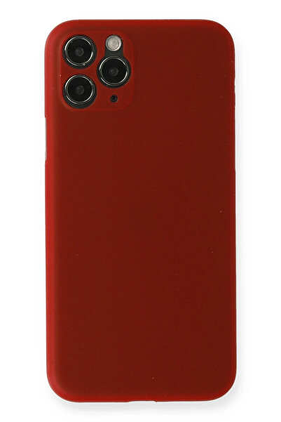 CT STONES حافظة نيو فيس لهاتف آيفون 11 برو ماكس PP غطاء رفيع للغاية - أحمر