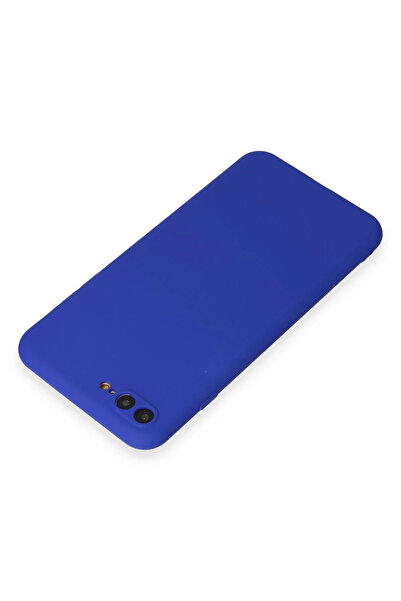 VARENTA PLUS حافظة نيو فيس لهاتف ايفون 7 بلس سيليكون اول - ازرق غامق