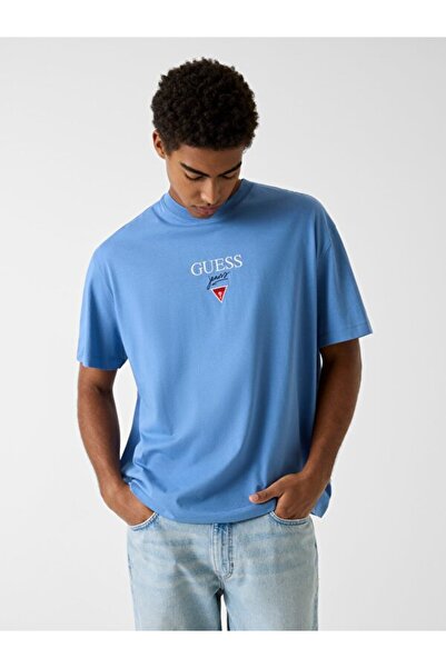 Guess Jeans Baker Erkek Oversize Fit T-Shirt