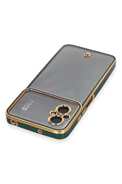 BALCI حافظة نيو فيس لهاتف Xiaomi Poco M5 من السيليكون - أخضر