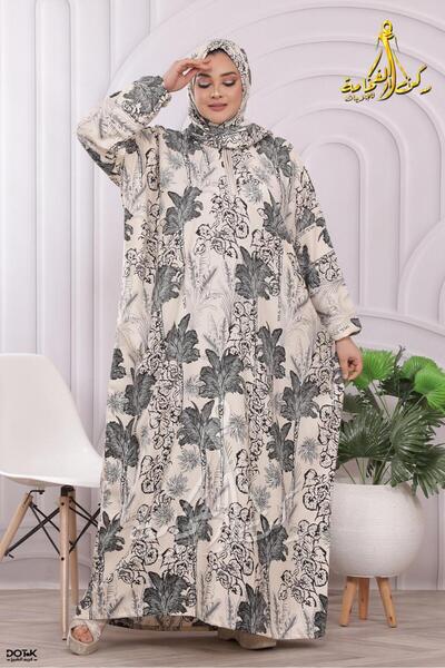 Generies Prayer shawl with a continuous sash, made of viscose fabric, wrinkle...