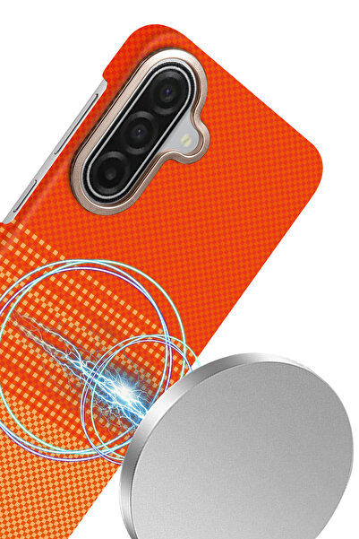 FREEDOM STOREE غطاء نيو فيس سامسونج جالاكسي A17 5G فيجا ماج سيف - أصفر