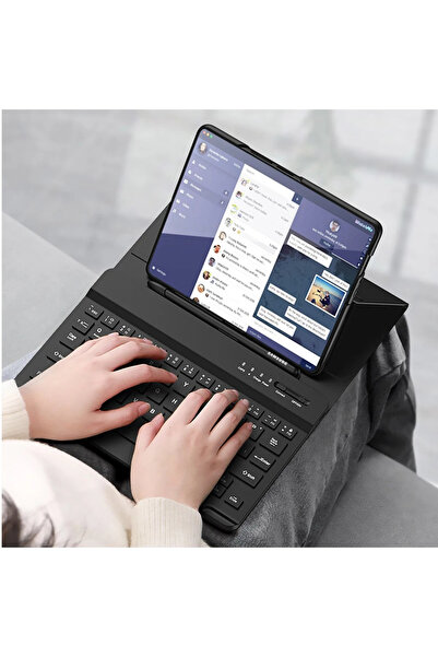 FREEDOM STOREE حافظة لوحة المفاتيح قابلة للطي من نيو فيس يونيفرسال - أسود