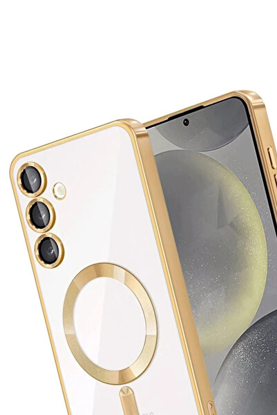 SİBELORAHOME غطاء نيو فايس سامسونج جالاكسي A36 كروس ماجنيتيكسيف - ذهبي