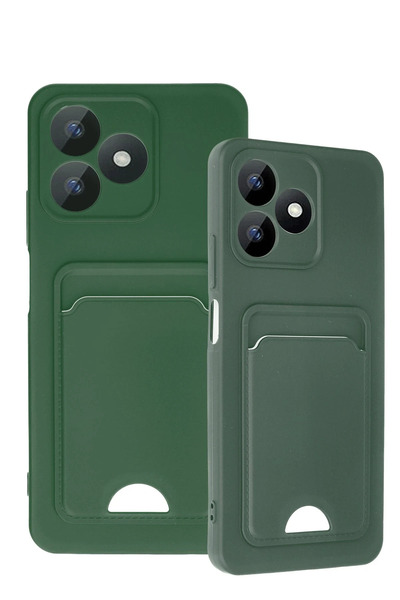 CT STONES حافظة Newface Realme Note 50 4G من السيليكون مع بطاقة عمل كلفن - أخ...