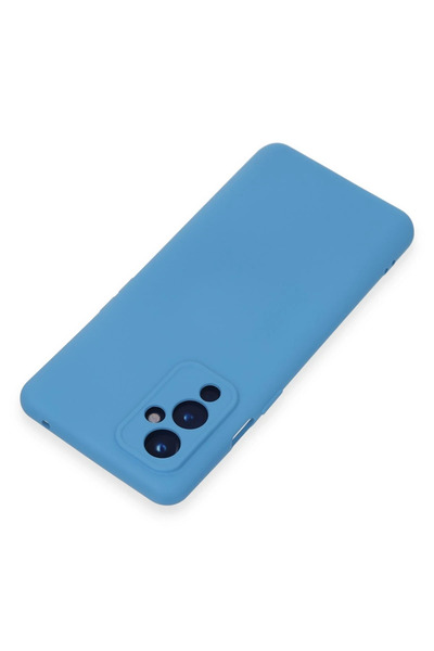 TBL DEKOR حافظة نيو فيس وان بلس 9 من السيليكون المخملي الداخلي - أزرق