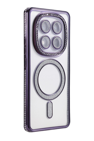 BALCI حافظة Newface Xiaomi Redmi Note 14 Pro 4G Glitter Simli Magneticsafe - ...